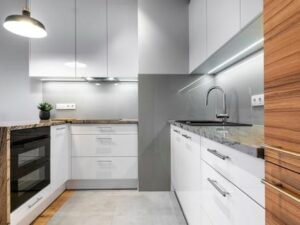 TWG Kuchenzeile U-Form weiss