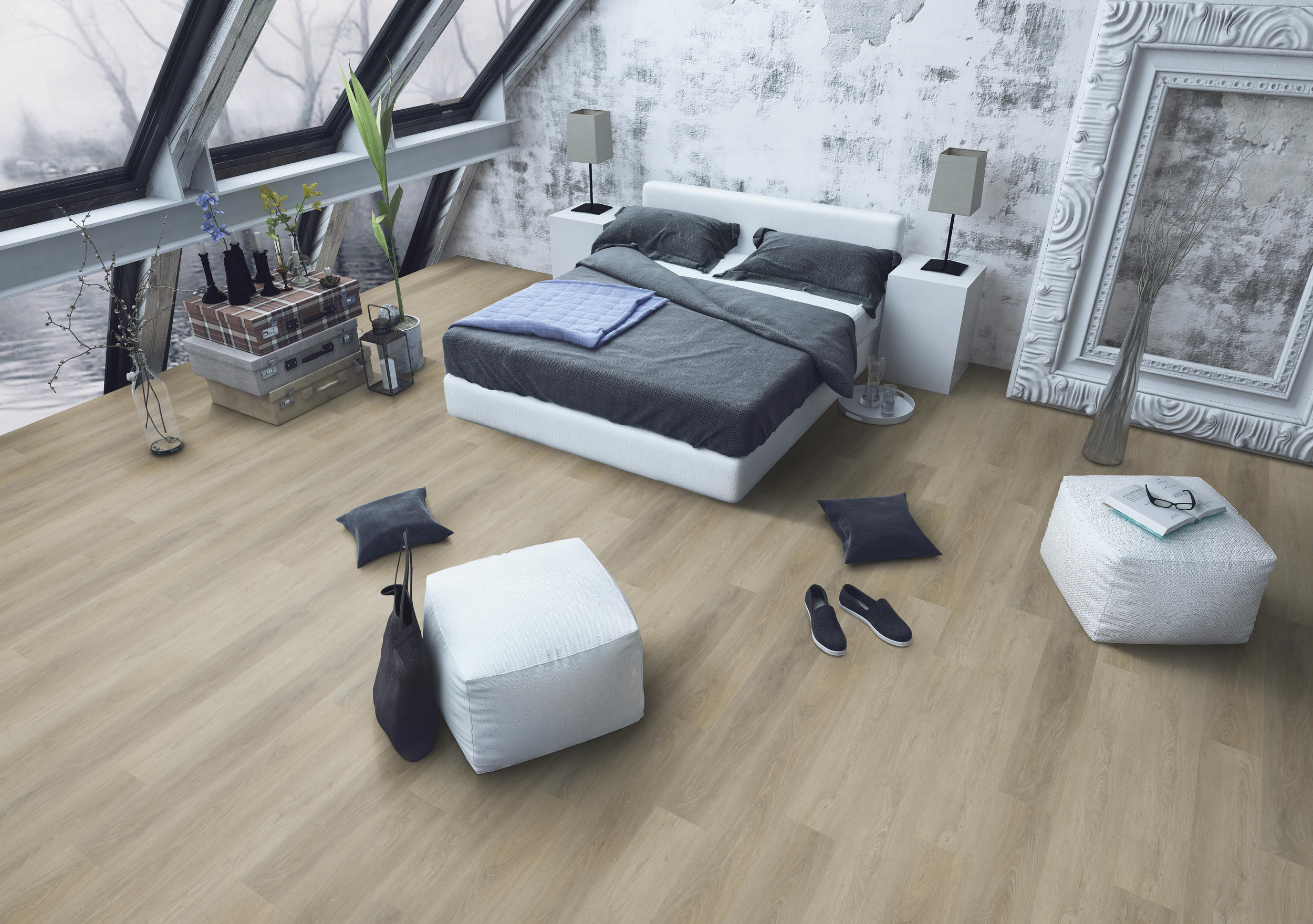 TWG Vinylboden Titan One 030 Rigid - Click French Oak Natural – Bild 3