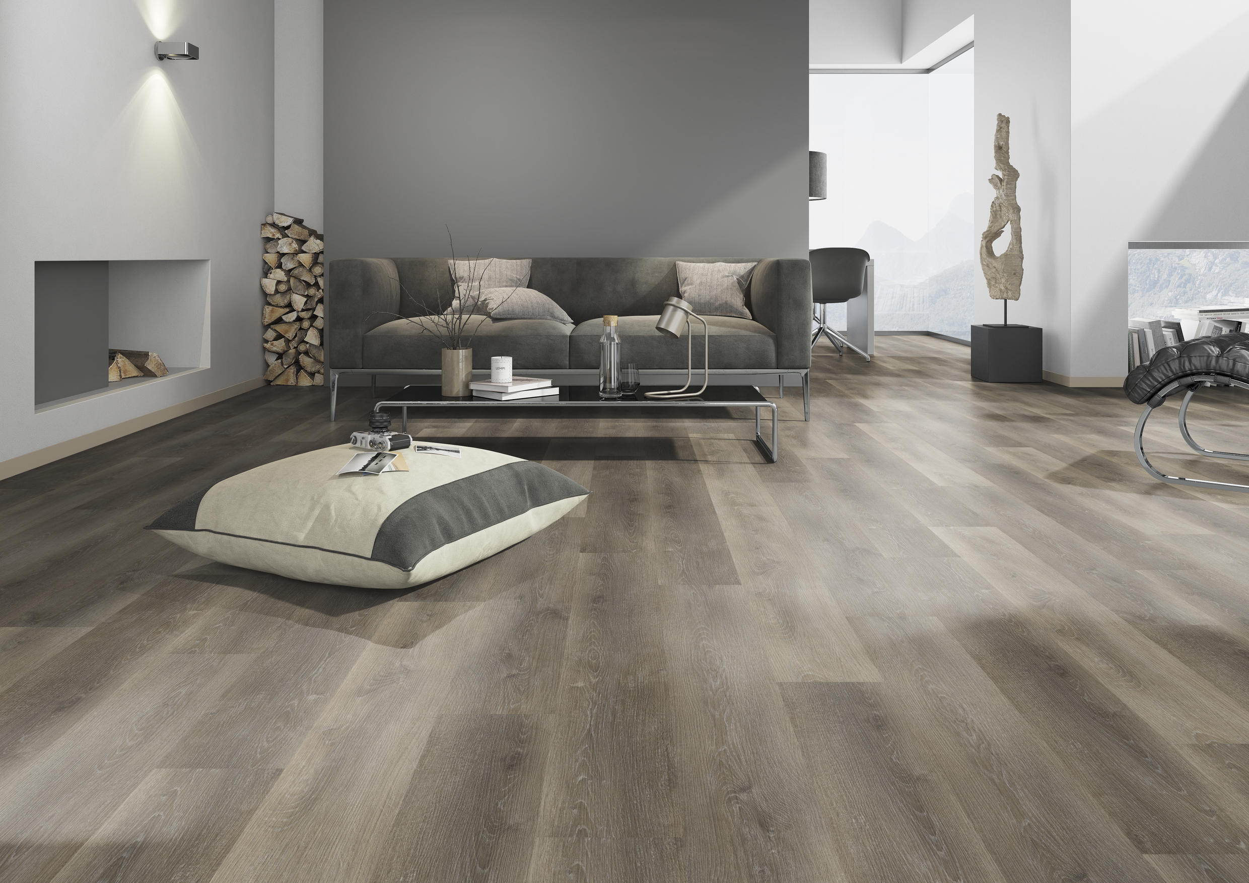 TWG Vinylboden Titan One 030 Rigid - Click Traditional Oak Natural Light – Bild 3