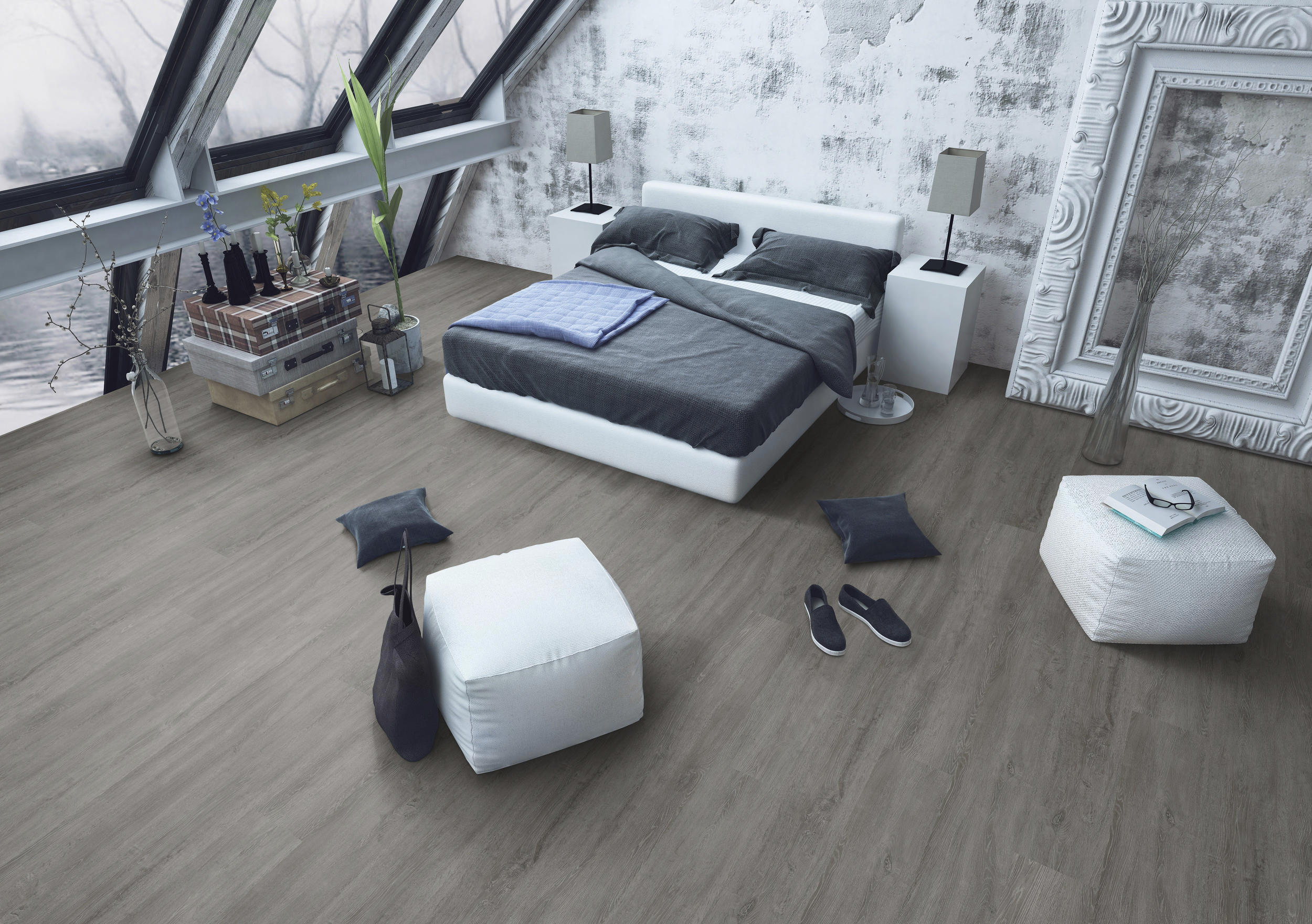 TWG Vinylboden Titan One 030 XL Gluedown Infinity Oak Dark Grey – Bild 4