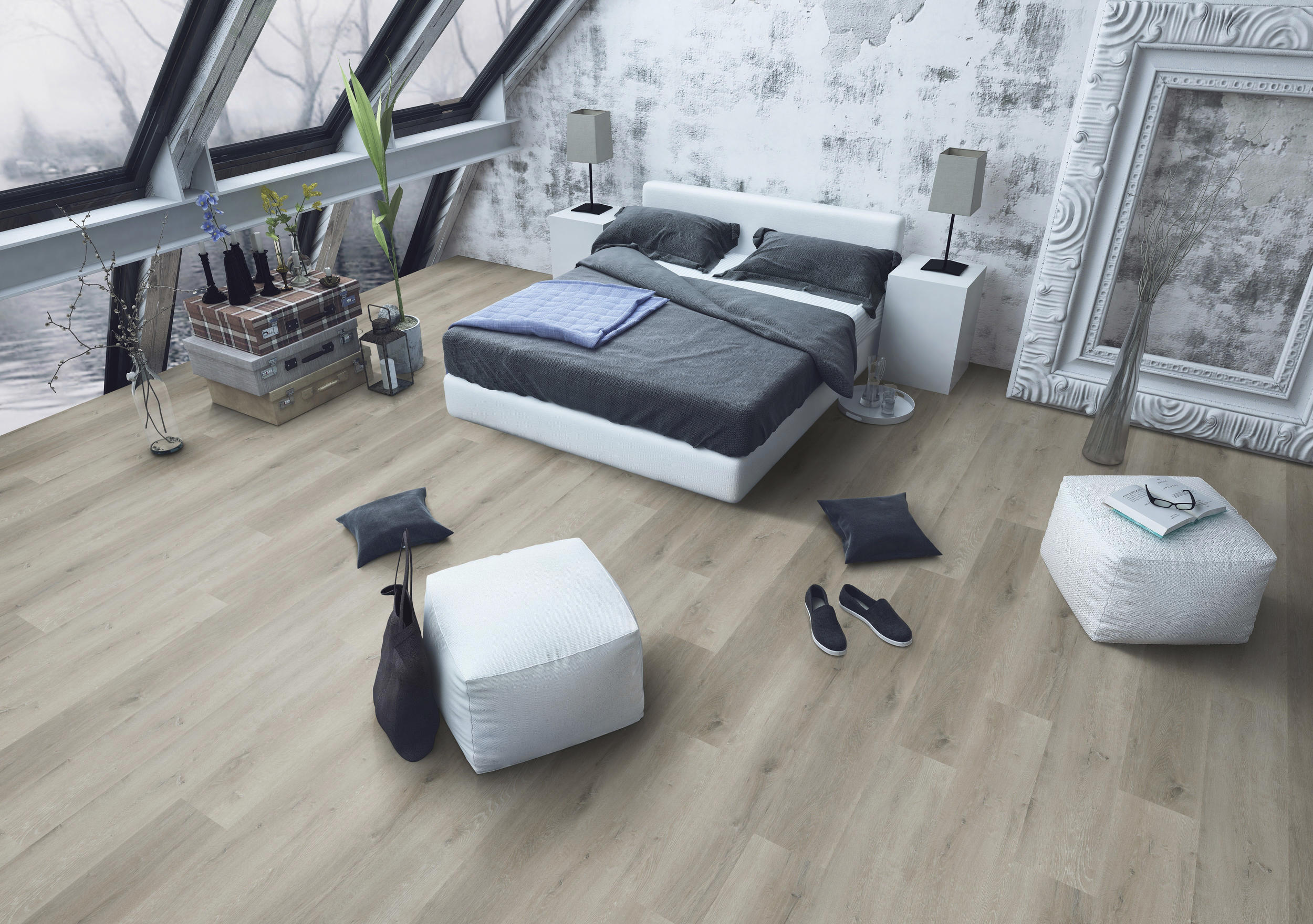 TWG Vinylboden Titan One 030 XL Gluedown Prestige Oak Greige – Bild 3