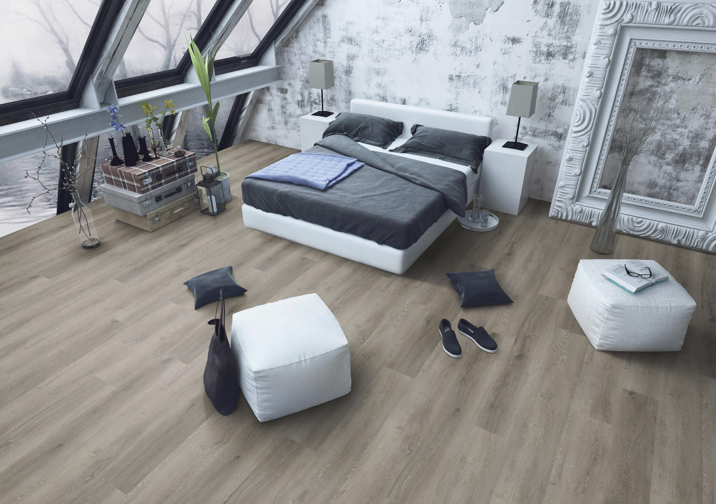 TWG Vinylboden Titan One 030 XL Rigid - Click Prestige Oak Brown – Bild 4