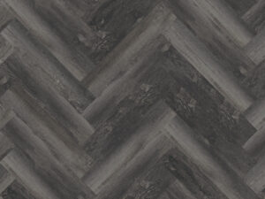 TWG Vinylboden Titan One 055 Fischgrät Gluedown Smoked Pine Black