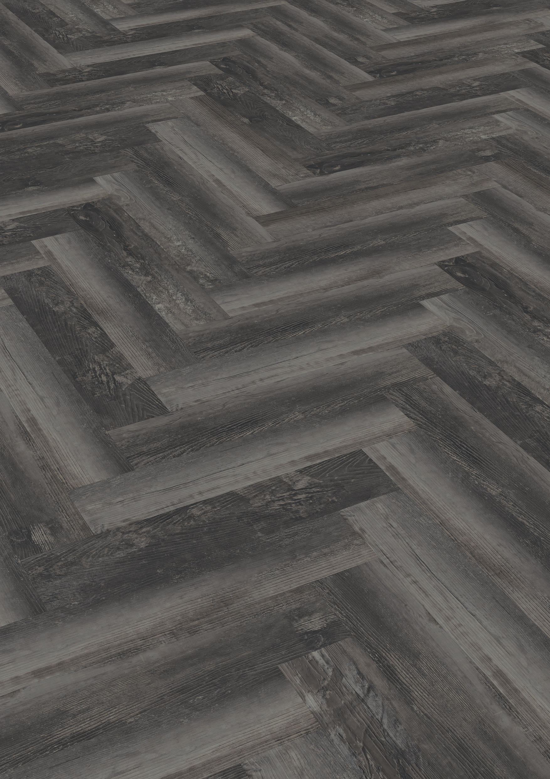 TWG Vinylboden Titan One 055 Fischgrät Gluedown Smoked Pine Black – Bild 2