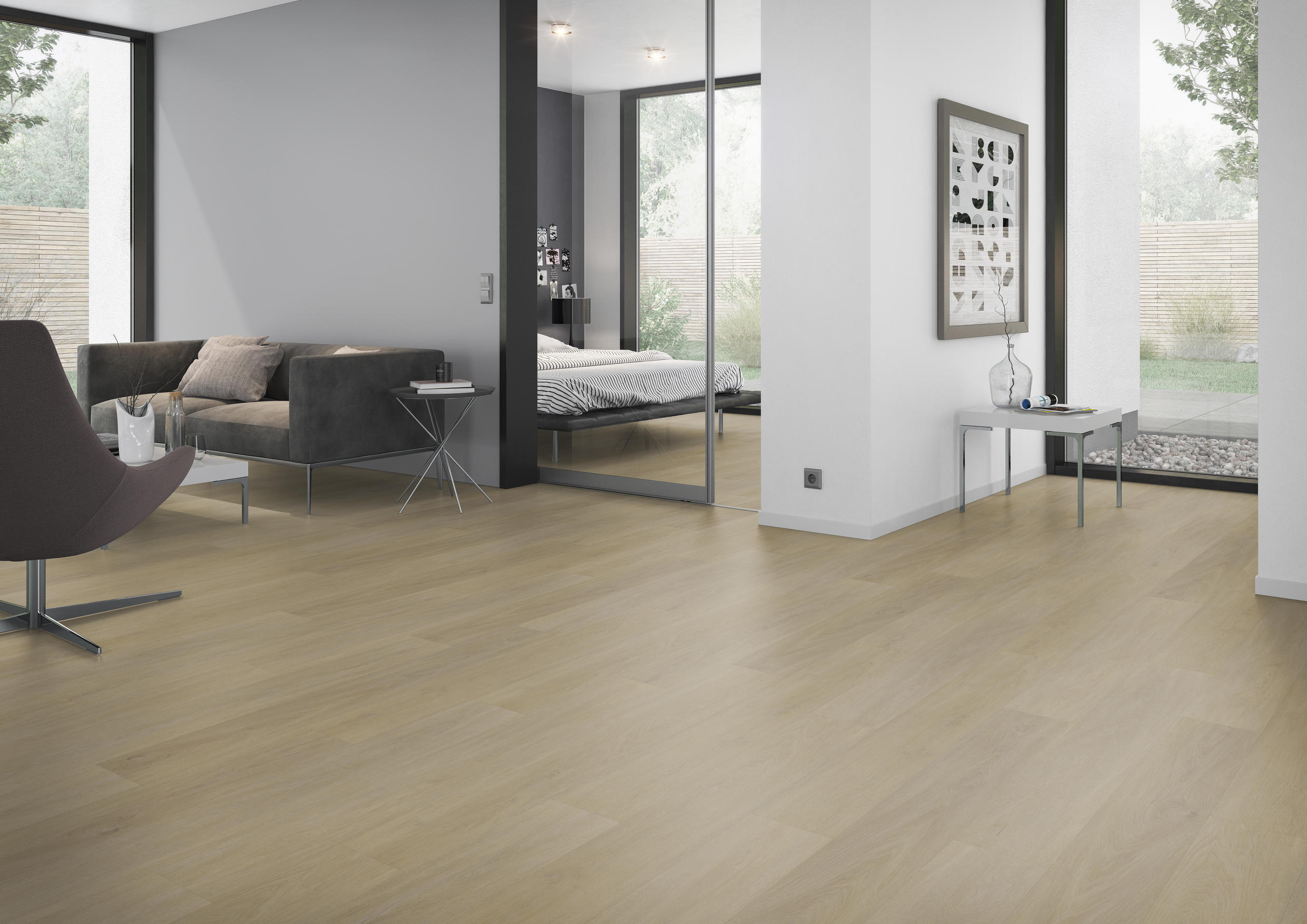 TWG Vinylboden Titan One 055 Rigid - Click English Oak Natural – Bild 3