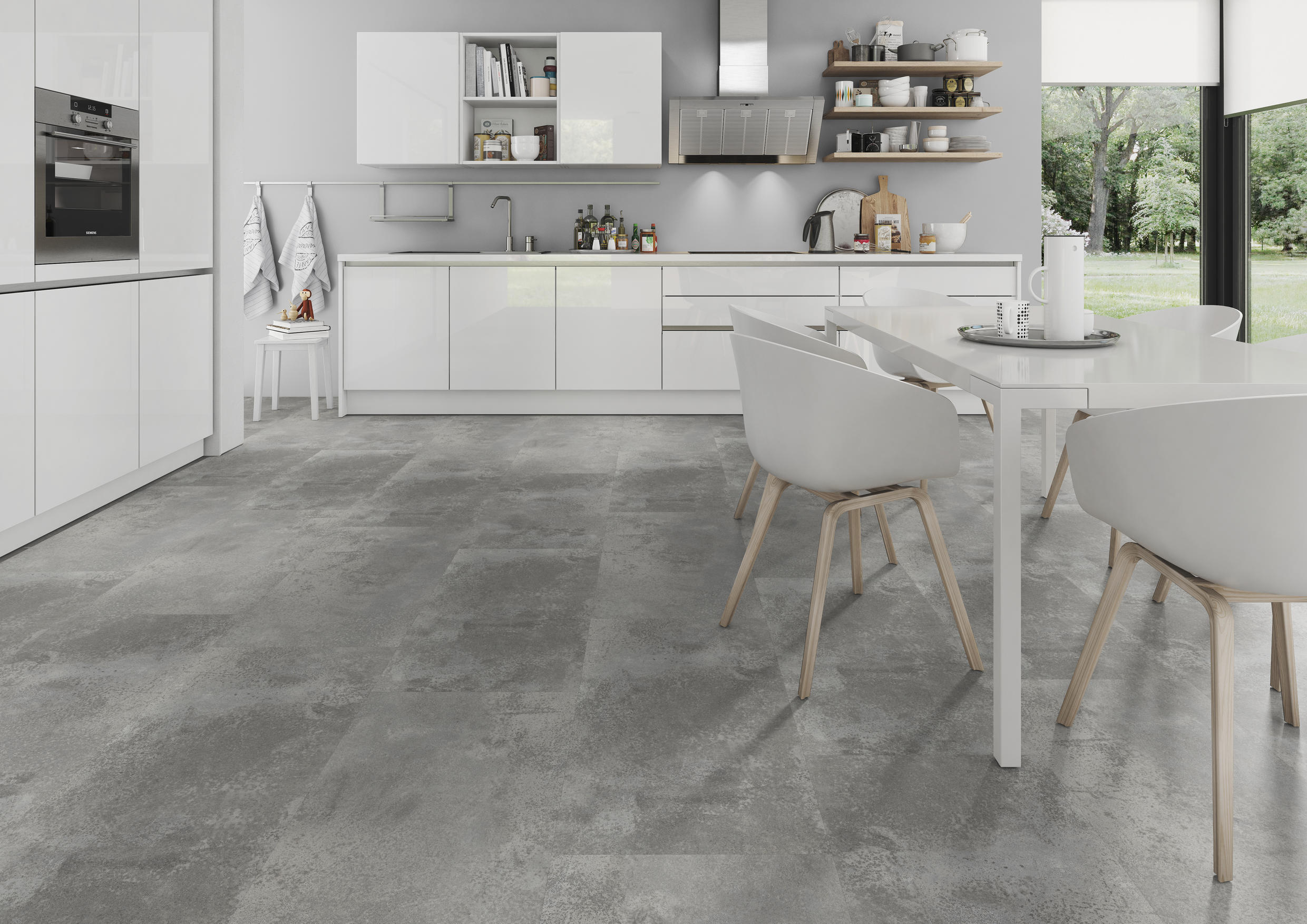 TWG Vinylboden Titan One 055 Rigid - Click Oxyde Light Grey – Bild 4